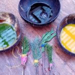 Peinture végétale Tataki Zomé au Parc PawPaw